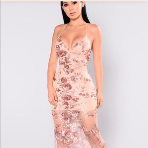 Rose Gold Prom Dres